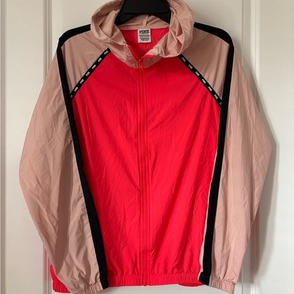 PINK Victoria's Secret Windbreaker Jacket Hoodie - Picture 1 of 4